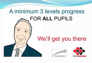 A minimum 3 levels progress
FOR ALL PUPILS
We’ll get you there
 