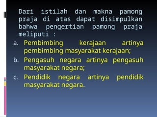 Kepamongprajaan dan Pengertian Pamong Praja.ppt