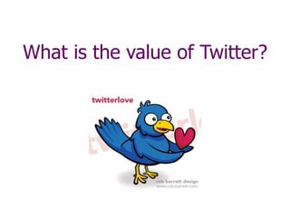 What is the value of Twitter?
 