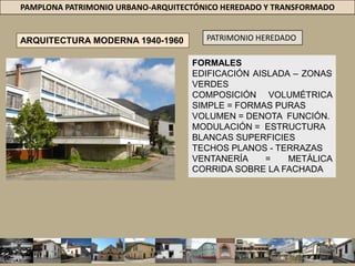 PAMPLONA PATRIMONIO URBANO-ARQUITECTÓNICO HEREDADO Y TRANSFORMADO