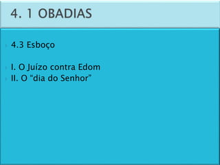 Panorama do Antigo Testamento - aula 4