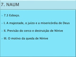 Panorama do Antigo Testamento - aula 4