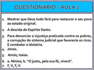 Panorama do Antigo Testamento - aula 4
