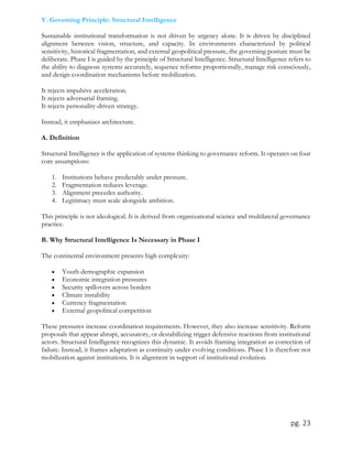 Pan-African Institutional Alignment Framework: Phase I (2026–2027) | PDF