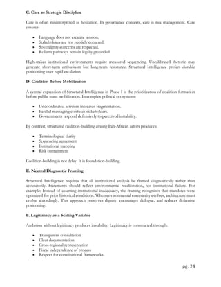 Pan-African Institutional Alignment Framework: Phase I (2026–2027) | PDF
