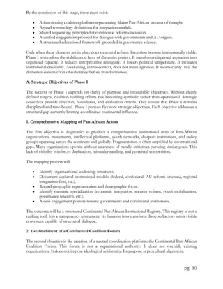 Pan-African Institutional Alignment Framework: Phase I (2026–2027) | PDF