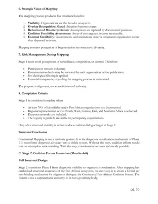 Pan-African Institutional Alignment Framework: Phase I (2026–2027) | PDF