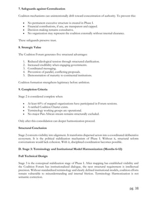 Pan-African Institutional Alignment Framework: Phase I (2026–2027) | PDF