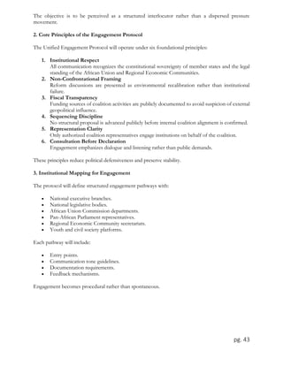 Pan-African Institutional Alignment Framework: Phase I (2026–2027) | PDF