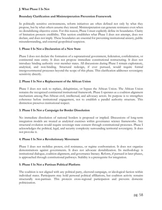 Pan-African Institutional Alignment Framework: Phase I (2026–2027) | PDF