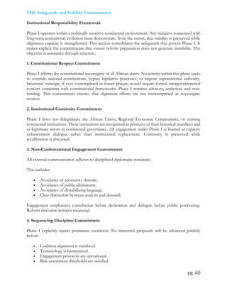 Pan-African Institutional Alignment Framework: Phase I (2026–2027) | PDF