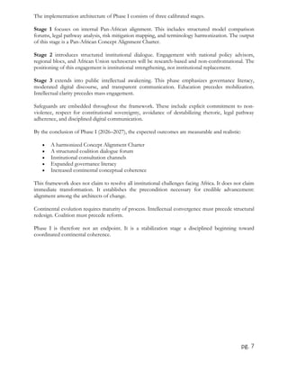 Pan-African Institutional Alignment Framework: Phase I (2026–2027) | PDF