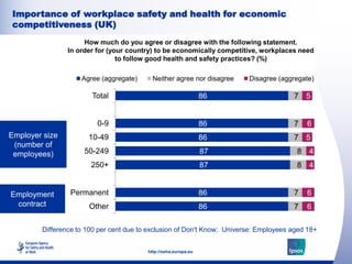 Importance of workplace safety and health for economic
competitiveness (UK)
                     How much do you agree or ...