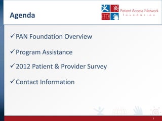 Patient Access Network Foundation - PV Reporter | PPT