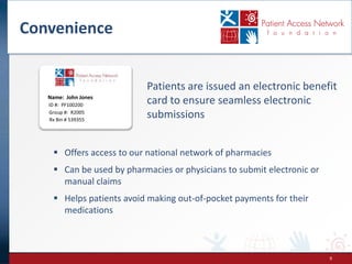 Patient Access Network Foundation - PV Reporter | PPT