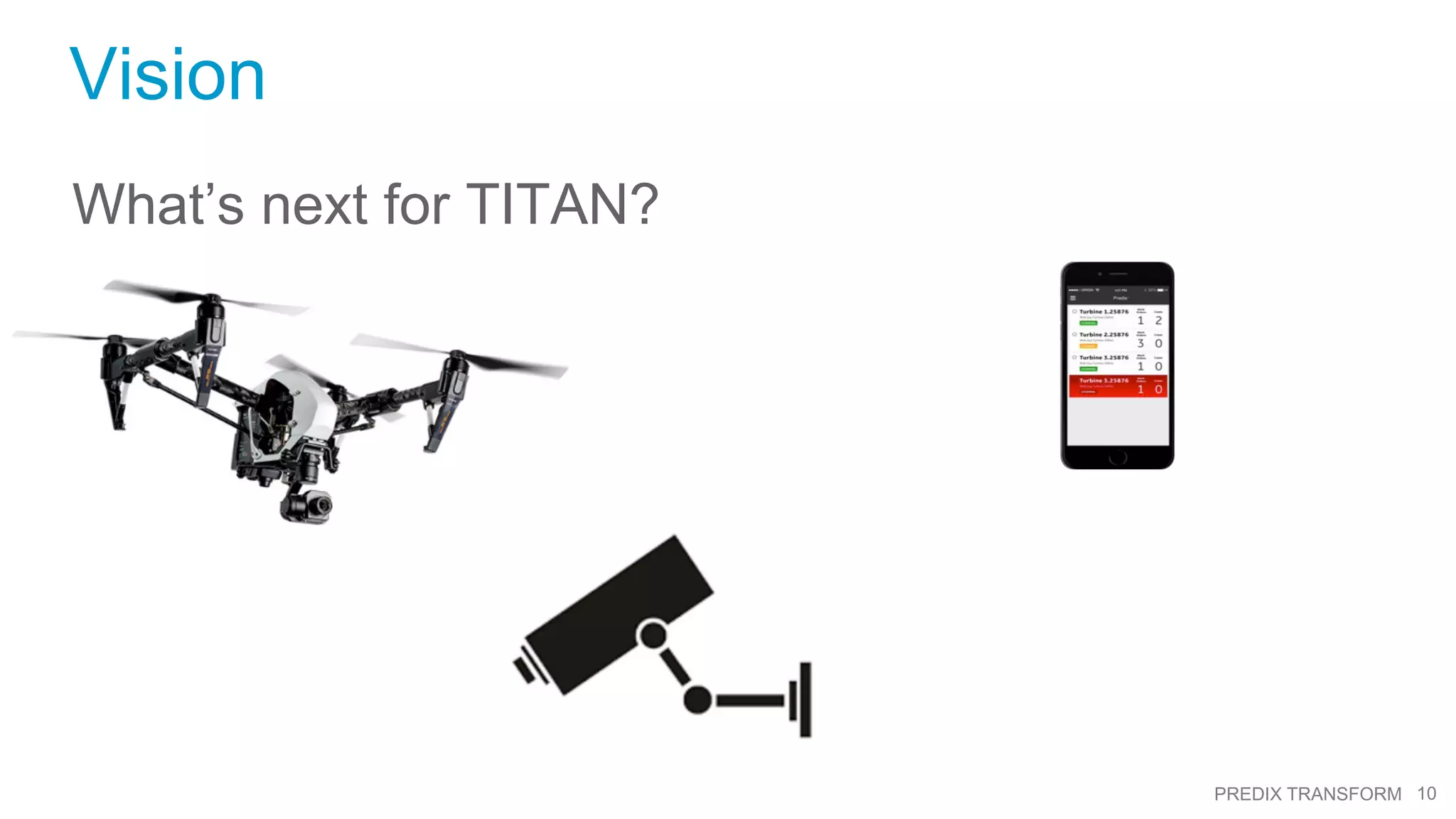 10PREDIX TRANSFORM
Vision
What’s next for TITAN?
 