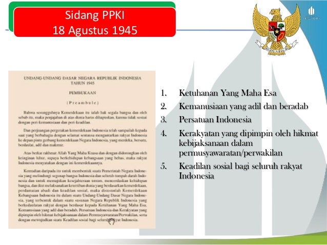 Panacasila dalam kajian sejarah perjuangan bangsa indonesia