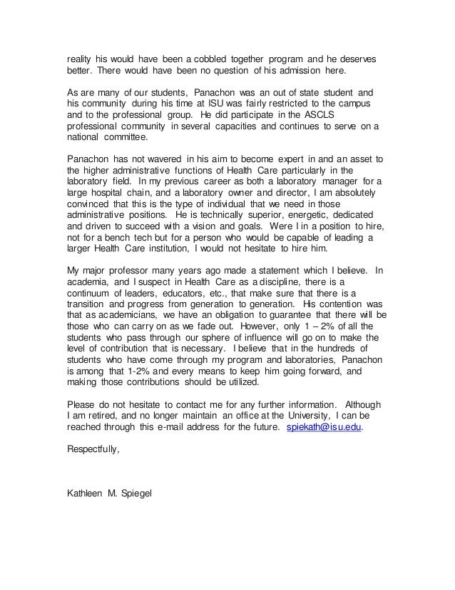 letter of recommendation isu letter of recommendation