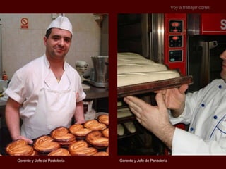 Gerente y Jefe de Panadería Voy a trabajar como: Gerente y Jefe de Pastelería 