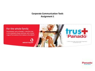 Corporate Communication Tools
Assignment 1
 