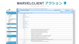 MARVELCLIENT アクション
Config データベース
 