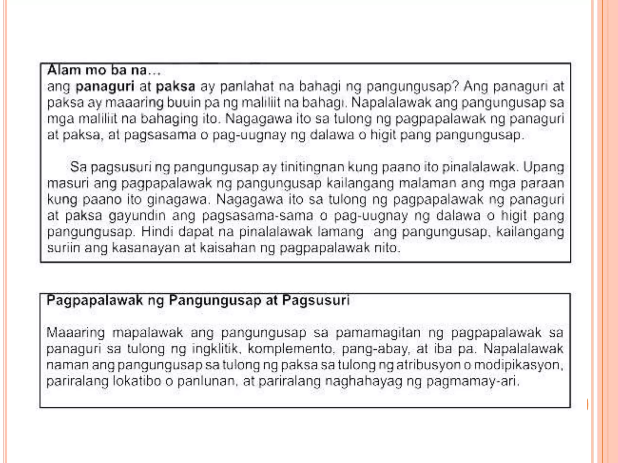 Panaguri at Paksa | PPTX