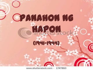 Panahon ng
Hapon
(1941-1944)
 