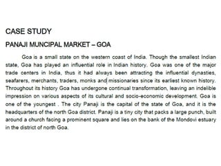 Panaji muncipal market – goa casestudy