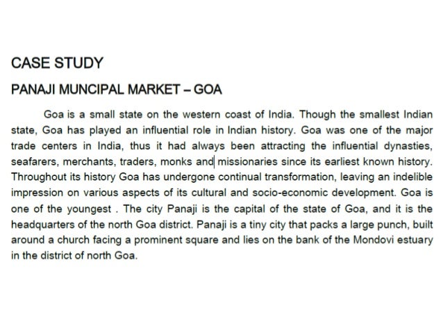 Panjim municipal market case study image