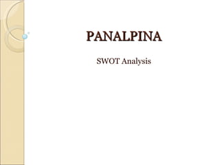 PANALPINA SWOT Analysis 