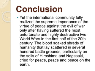 Global Peace & International Relations | PPTX