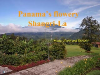 Music:  Hopes and Dreams © Panama’s flowery Shangri-La  