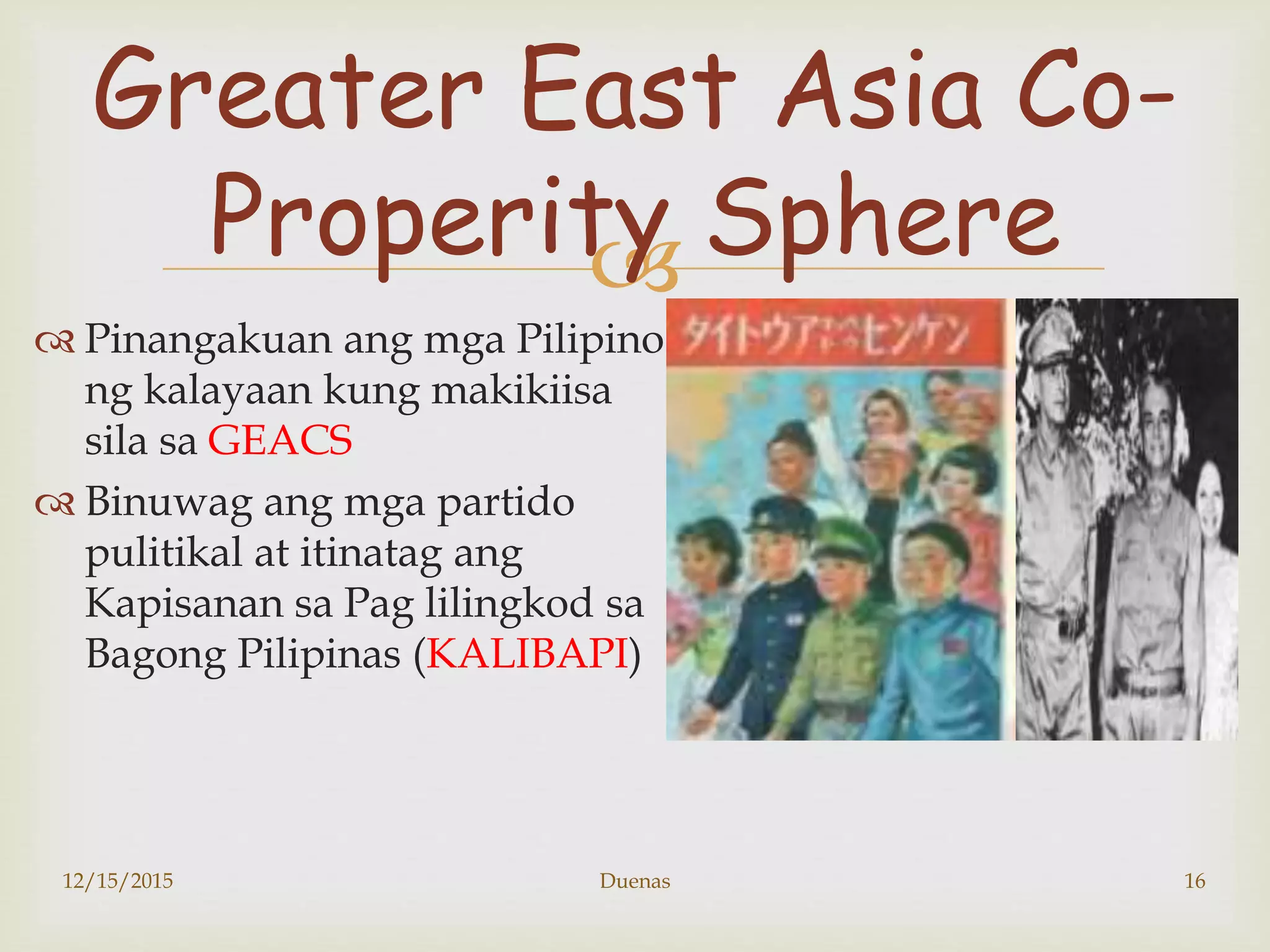 Kalibapi Image Pananakop ng mga hapon sa pilipinas | PPTX