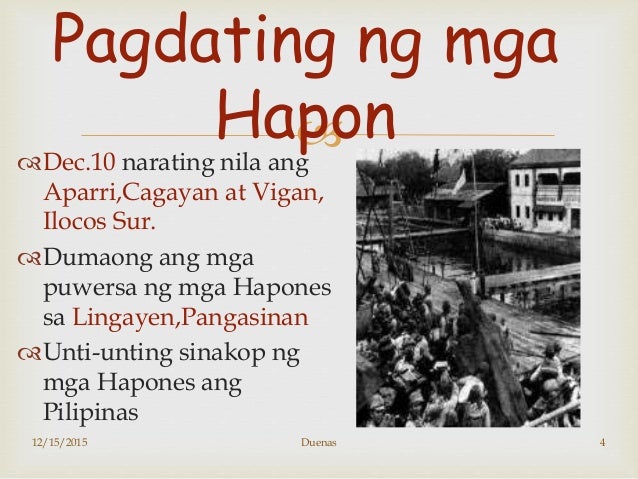 Paano Nasakop Ng Hapon Ang Pilipinas