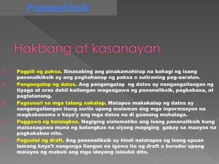 KABANATA I
Ang Suliranin at Kaligiran nito
Dapat na talakayin sa kabanatang itop ang mga sumusunod:
a)   Ang Introduction ...
