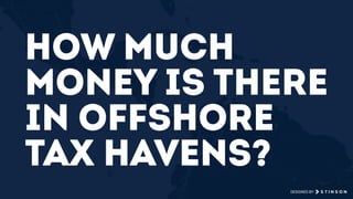 How much
money is there
in offshore
tax havens?
DESIGNED BY
 