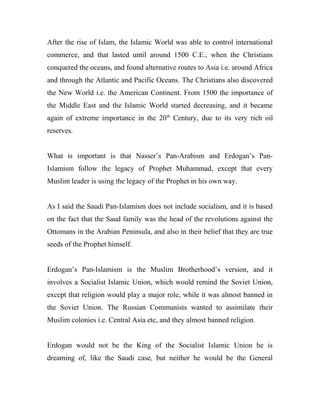 Pan-Arabism VS Pan-Islamism | PDF