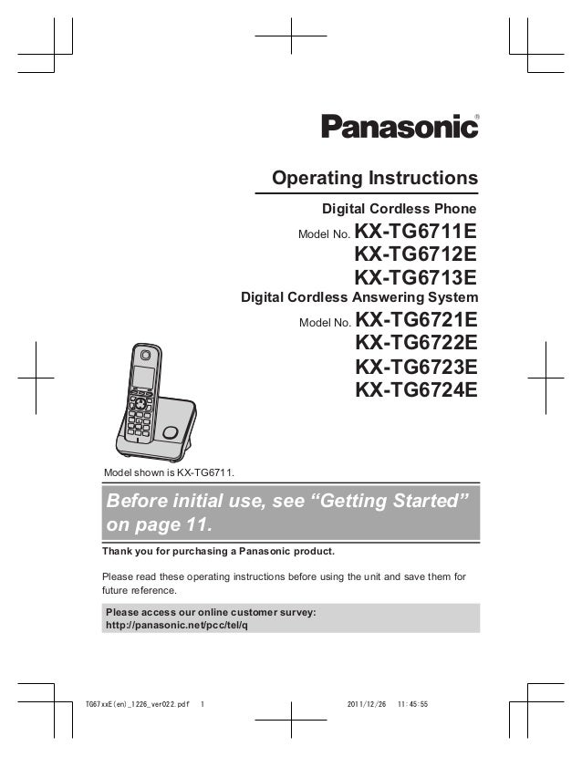 Инструкция для panasonic kx tga 250ru doc