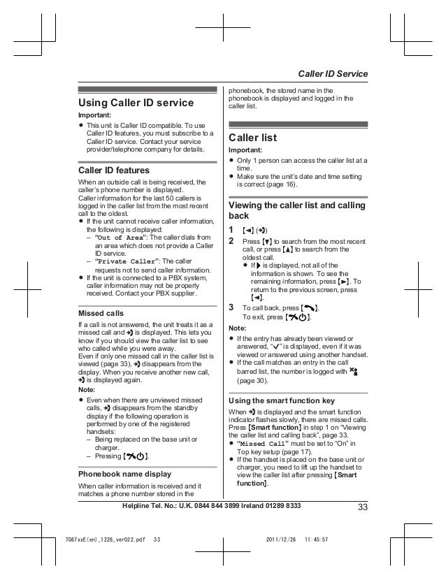panasonic talking caller id 6.0 manual 96nkx-tga402 dect 6. 0 handset user manual users manual panasonic.
