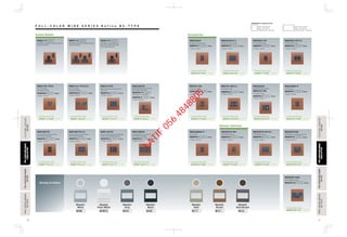 18 19
Variety of Colors
13A 250V 1-Gang DP Switched Socket
Outlet with Plate
WEB1111
13A 250V 2-Gang DP Switched Socket
Outlet with Plate
WEB1112
15A 250V 1-Gang Switched
Round Pin Outlet with Plate
(Non SASO Standard)
WEB1131
15A 127V 3Wire
Grounding Socket
1-Gang 1-Device
1-Gang 1-Device
1-Gang 1-Device
1-Gang 1-Device 1-Gang 1-Device 1-Gang 2-Device
1-Gang 1-Device
1-Gang 1-Device 1-Gang 2-Device
WNG1101-791H
Combination Model number
WNBP1619600
WZB7831 （Plate） WZB78322 （Plate）
15A 127V 3Wire
Grounding Socket
1-Gang 2-Device
WNG1101-791H X 2
Combination Model number
WNBP1629603
Telephone Socket 6P4C
WEG2364H
Combination Model number
WEBP4519940
WEB7811 （Plate）
TV Socket DIN Type
WEG2501-PH
Combination Model number
WEBP4719830
WEB7811 （Plate）
TV Socket DIN Type
WEG2501-PH X 2
Combination Model number
WEBP4729830
WEB7812 （Plate）
TV Socket F Type
WE2731-8H
Combination Model number
WEBP47194501
WEB7811 （Plate）
TV Socket F Type
WE2731-8H X 2
Combination Model number
WEBP47294501
Telephone Socket 6P4C
TV Socket F Type
WEG2364H
WEG2731-8H
Combination Model number
WEBP45299471
WEG2488H-P
Combination Model number
WEBP4519980
Cat 5E Outlet
WEB7811 （Plate）
Cat 6 Outlet
WEG24886H-P
Combination Model number
WEBP4519680
WEB7811 （Plate）
220V 500W Dimmer
WEG57515-PH
Combination Model number
WEBP5716350
WEB7811 （Plate）
220V 500W Dimmer
WEG57515-PH X 2
Combination Model number
WEBP5726350
WEB7812 （Plate）
220V 1000W Dimmer
WEG5781103H
Combination Model number
WEBP5781103
WEB78134 （Plate）
3Wire Grounding Socket Outlet
15A 127V
1-Gang 2-Device
1-Gang 1-Device
WEG11517H
Combination Model number
WEBP1619610
WEB7812 （Plate）
Universal Socket with Shutter
(Non SASO Standard)
WEG10817H
WEB7811 （Plate）
Combination Model number
WEBP1914610
1-Gang 2-Device
220V 500W Low Voltage Dimmer
WEG578153H
Combination Model number
WEBP5781530
WEB7812 （Plate）
Plate : 86×86mm
Box : 72×72mm
Fixting Center : 60.3mm
Plate : 86×146mm
Box : 72×132mm
Fixting Center : 120.6mm
DIMENSIONS of Applicable Box
Socket Outlets
Dimmer Switches
Accessories
F U L L - C O L O R W I D E S E R I E S R e f i n a B S - T Y P E
Metallic
White
M W
Metallic
Pearl White
M W Z
Metallic
Gray
M H
Metallic
Dark Brown
M A
Metallic
Black
M B
Metallic
Gold
M Y
Metallic
Brown
M F
FULL-COLORWIDESERIESFULL-COLORWIDESERIES
BS-TYPEBS-TYPE
FULL-COLORWIDESERIESFULL-COLORWIDESERIES
RefinaBS-TYPERefinaBS-TYPE
FULL-COLORWIDESERIESFULL-COLORWIDESERIES
BS-TYPEBS-TYPE
FULL-COLORWIDESERIESFULL-COLORWIDESERIES
RefinaBS-TYPERefinaBS-TYPE
1-Gang 2-Device
WEB7812 （Plate）
1-Gang 2-Device
WEB7812 （Plate）
1-Gang 2-Device
Telephone Socket 6P4C
WEG2364H X 2
Combination Model number
WEBP4529940
WEB7812 （Plate）
FLATIMASERIESLATIMASERIES
BS-TYPEBS-TYPE
FLATIMASERIESLATIMASERIES
BS-TYPEBS-TYPE
Universal Socket with Shutter
(Non SASO Standard)
WEG10817H
Combination Model number
WEBP5120632
WEB7812 （Plate）
1Way Switch 16AX 250V
1-Gang 2-Device
WEG55317
Universal Socket with Shutter
(Non SASO Standard)
1-Gang 2-Device
WEG10817H X 2
Combination Model number
WEBP1924610
WEB7812 （Plate）
Universal Multi Socket with Safety
Shutter (Non SASO Standard)
WEG11817H
WEB7812 （Plate）
Grounding Universal Socket
(Non SASO Standard)
WEG15827H
WEB7813 （Plate）
FULL-COLORSERIESFULL-COLORSERIES
BS-TYPEBS-TYPE
FULL-COLORSERIESFULL-COLORSERIES
BS-TYPEBS-TYPE
Combination Model number
WEBP1814710
Combination Model number
WEBP1824710
1-Gang 2-Device 1-Gang 3-Device
LATIF
056
4848805
 
