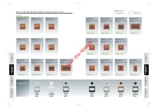 16 17
1-Gang,1-Device 1Way Switch,
16AX 250V with Plate
WEBP515117
1-Gang,2-Devices 1Way Switch,
16AX 250V with Plate
WEBP525217
1-Gang,3-Devices 1Way Switch,
16AX 250V with Plate
WEBP535317
1-Gang 2Way Switch, 16AX 250V
with Plate
WEBP515127
1-Gang,2-Devices 2Way Switch,
16AX 250V with Plate
WEBP525227
1-Gang,3-Devices 2Way Switch,
16AX 250V with Plate
WEBP535327
1Way Switch,15AX 250V
1-Gang1-Device
WNG5001H-791
Combination Model number
WNBP5110630
WZB7831 （Plate）-P
1Way Switch,15AX 250V
1-Gang 2-Device
WNG5001H-791 X 2
Combination Model number
WNBP5120630
WZB7832 （Plate）-P
1Way Switch,15AX 250V
1-Gang 3-Device
WNG5001H-791 X 3
Combination Model number
WNBP5130630
WZB7833 （Plate）-P
2Way Switch,15AX 250V
1-Gang 2-Device
WNG5002H-791 X 2
Combination Model number
WNBP5220630
WZB7832 （Plate）-P
2Way Switch,15AX 250V
1-Gang 3-Device
WNG5002H-791 X 3
Combination Model number
WNBP5230630
WZB7833 （Plate）-P
Intermediate Switch, 4Way, 10A 250V
1-Gang 1-Device
WEG5004 -SP
Combination Model number
WEBP5513630
WEB7811 （Plate）
1Way Switch, 15AX 250V
2-Gang 4-Device
WNG5001H-791 X 4
Combination Model number
WNBP5140630
WZB7834 （Plate）-P
2Way Switch,15AX 250V
2-Gang 4-Device
WNG5002H-791 X 4
Combination Model number
WNBP5240630
WZB7834 -P
Push Button,10AX 250V
1-Gang 1-Device
WEG5401 -7-SP
Combination Model number
WEBP5113650
WEB7811 （Plate）
20A 2Way SP Switch
1-Gang 1-Device
WEG553272
WEB7811 （Plate）
Combination Model number
WEBP5214730
20A DP Switch with Indicator
1-Gang 1-Device
WEG55337
Combination Model number
WEBP5414600
WEB7811 （Plate）
20A DP Switch with Indicator
1-Gang 1-Device
WBG5414699-SP
Combination Model number
WNBP5414600
WZB7831 （Plate）-P
45A DP Switch with Indicator
1-Gang 2-Device
WBG5408699H
Combination Model number
WNBP5428690D
WZB7832 （Plate）-P
45A DP Switch with Indicator
2-Gang 1-Device
WBG5408699H
WZB7817 （Plate）
Combination Model number
WNBP5448690D
-P
Switches
2Way Switch,15AX 250V
1-Gang 1-Device
WNG5002H-791
Combination Model number
WNBP5210630
WZB7831 （Plate）-P ）（Plate
Plate : 86×86mm
Box : 72×72mm
Fixting Center : 60.3mm
Plate : 86×146mm
Box : 72×132mm
Fixting Center : 120.6mm
DIMENSIONS of Applicable Box
F U L L - C O L O R W I D E S E R I E S R e f i n a B S - T Y P E
Variety of Colors
Metallic
White
Metallic
Pearl White
Metallic
Gray
M W Z
Metallic
Dark Brown
M AM H
Metallic
Black
Metallic
Gold
Metallic
Brown
M B M Y M FM W
FULL-COLORWIDESERIESFULL-COLORWIDESERIES
BS-TYPEBS-TYPE
FULL-COLORWIDESERIESFULL-COLORWIDESERIES
RefinaBS-TYPERefinaBS-TYPE
FULL-COLORWIDESERIESFULL-COLORWIDESERIES
BS-TYPEBS-TYPE
FULL-COLORWIDESERIESFULL-COLORWIDESERIES
RefinaBS-TYPERefinaBS-TYPE
FULL-COLORSERIESFULL-COLORSERIES
BS-TYPEBS-TYPE
FULL-COLORSERIESFULL-COLORSERIES
BS-TYPEBS-TYPE
FLATIMASERIESLATIMASERIES
BS-TYPEBS-TYPE
FLATIMASERIESLATIMASERIES
BS-TYPEBS-TYPE
LATIF
056
4848805
 