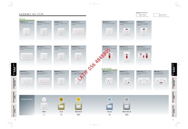Panasonic cataloge outlet wiring colors 