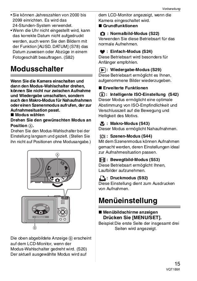 Bedienungsanleitung Panasonic Lumix dmc fx30 (deutsch)