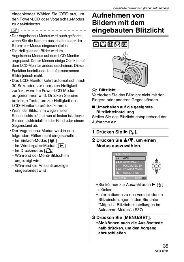 Bedienungsanleitung Panasonic Lumix dmc fx30 (deutsch)