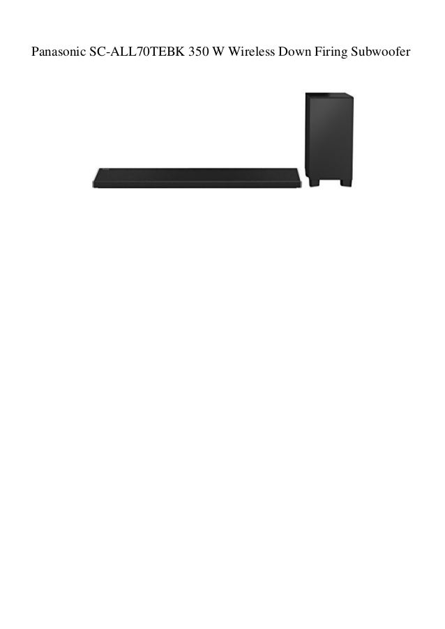 panasonic wireless subwoofer