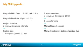 How to downscope your EBS upgrade project