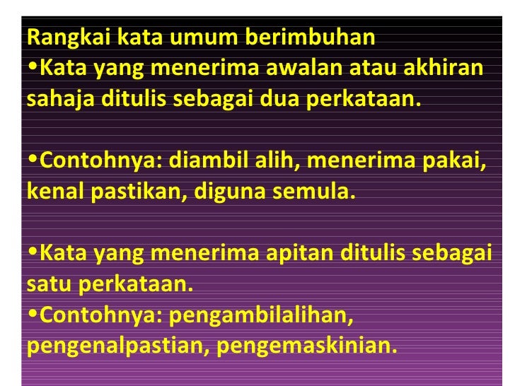Contoh Kata Majmuk Yang Menerima Imbuhan Apitan - Job Seeker