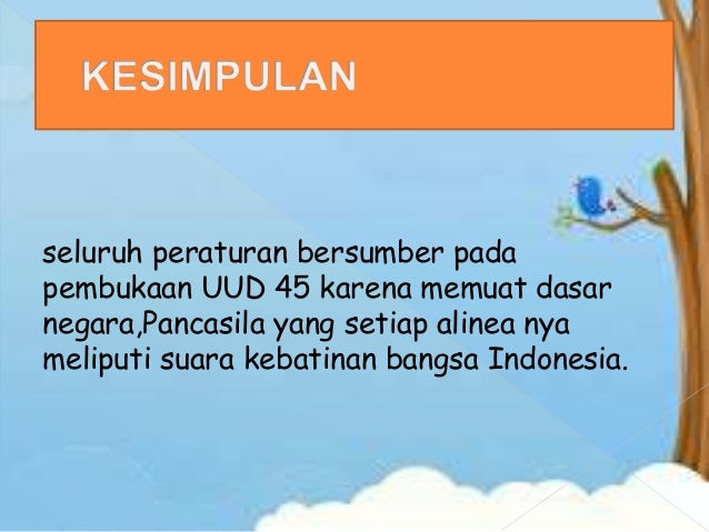 Pembukaan Uud 1945 Sebagai Tertib Hukum Tertinggi