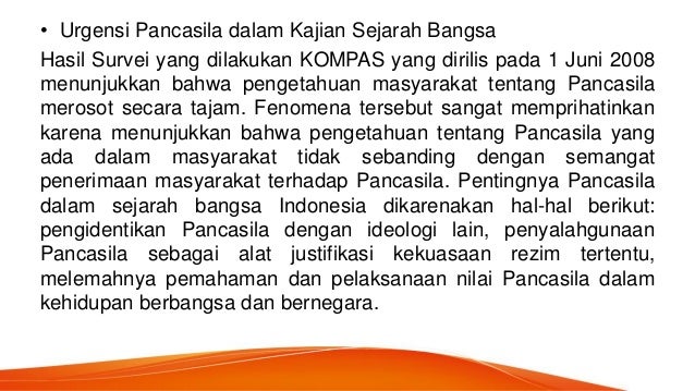 Pancasila dalam sejarah indonesia Pancasila dalam sejarah indonesia