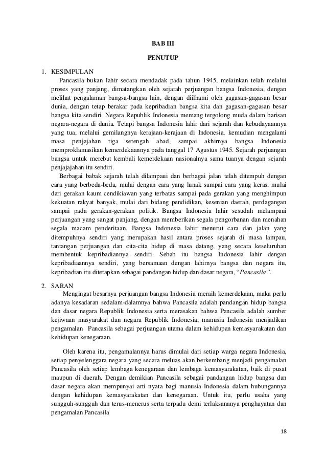 Pancasila dalam sejarah perjuangan bangsa indonesia